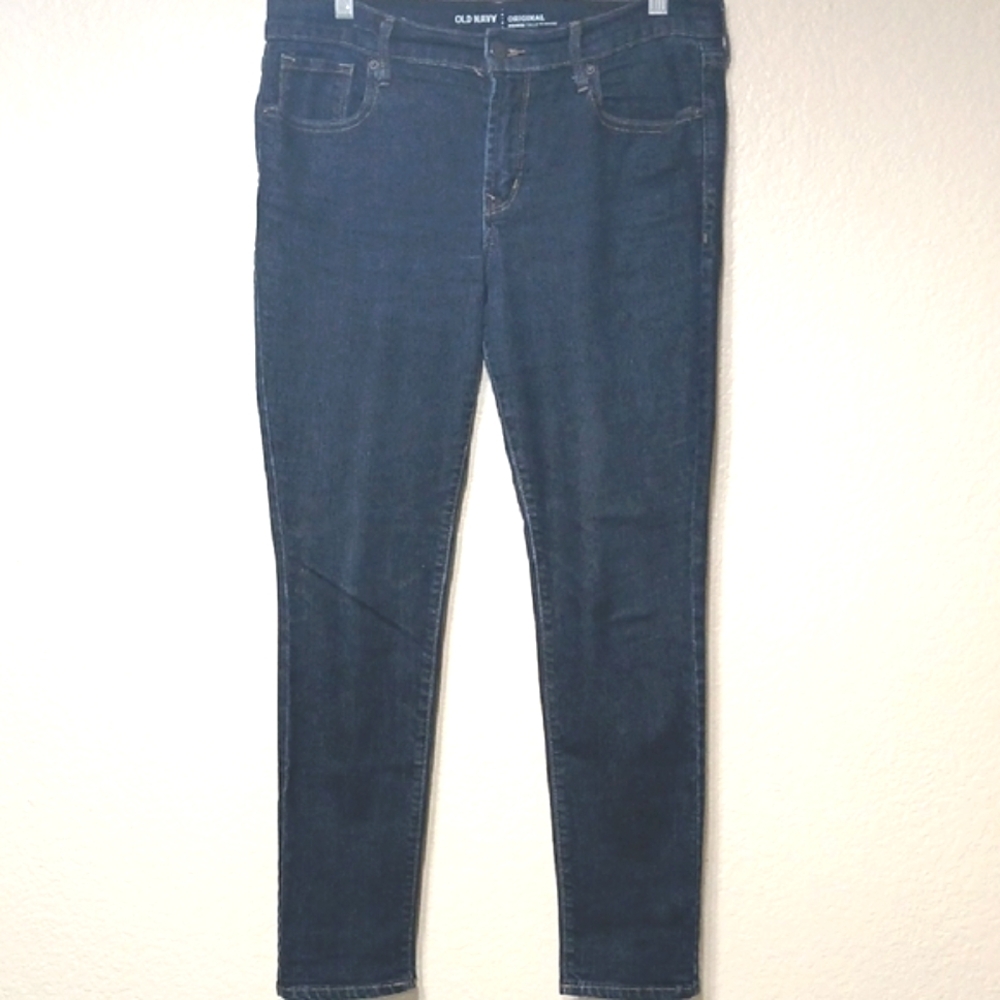 BO-35--Old Navy Women's Deep Indigo Skinny Jeans